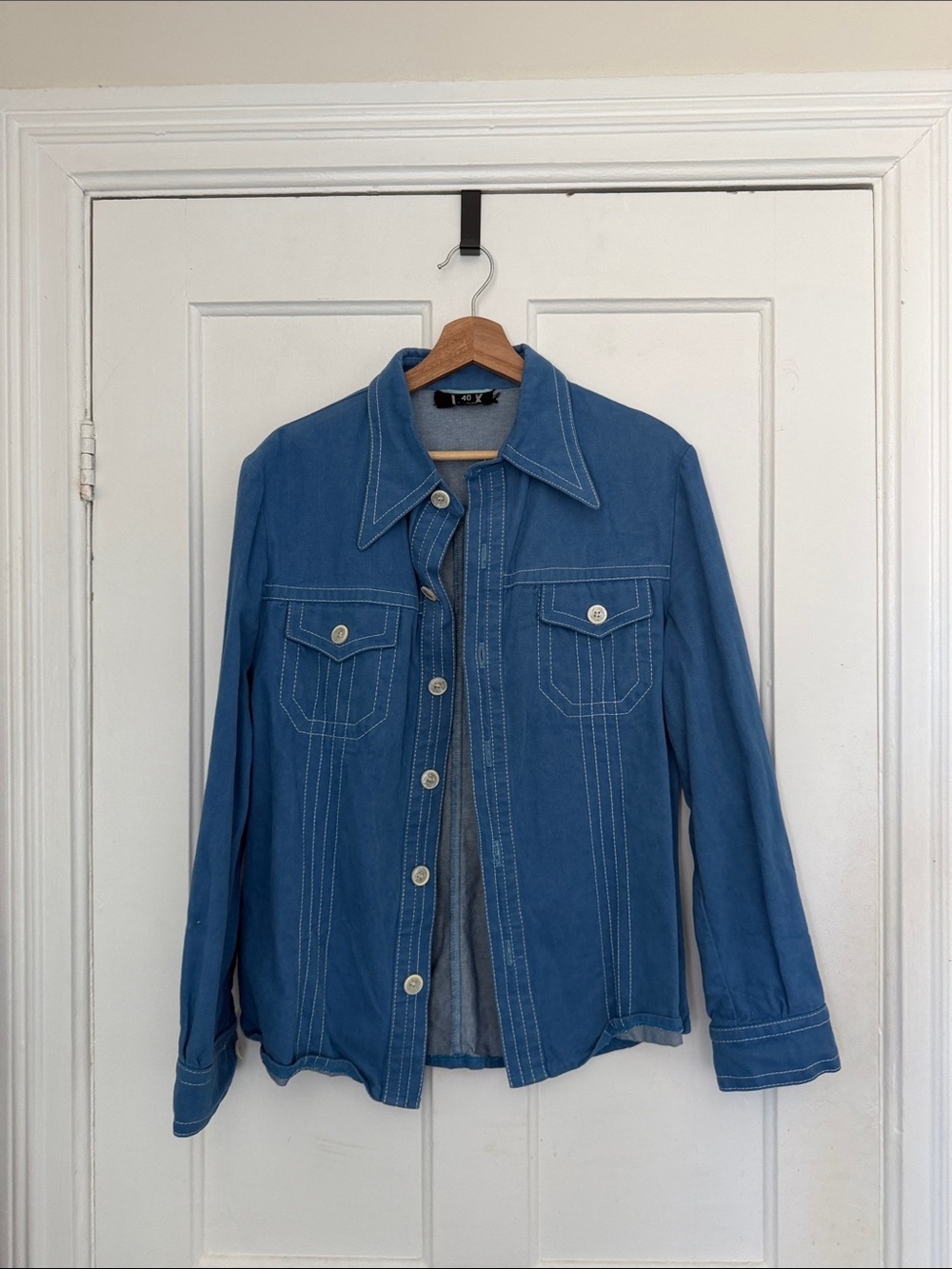 Vintage Western Blue long sleeve Shirt